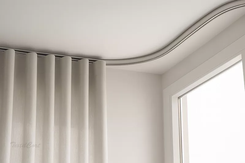 Rieles curvados cortinas textilcort 6 movil