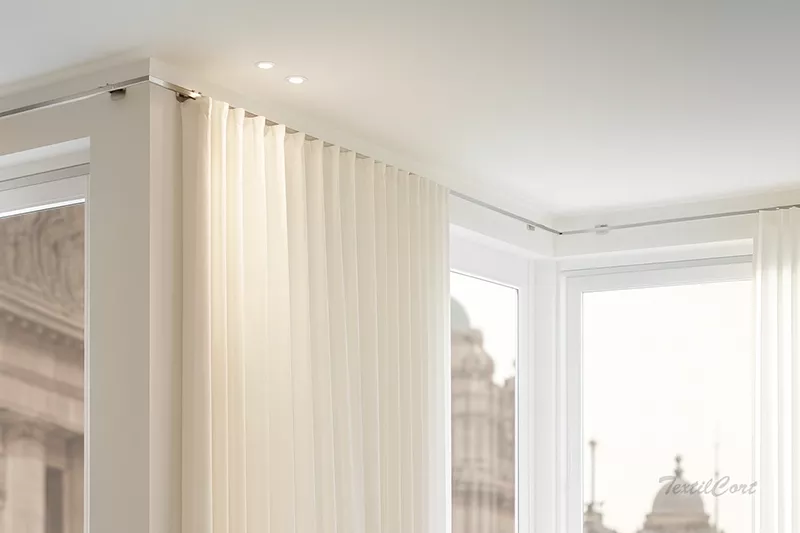 Rieles curvados cortinas textilcort 9 movil