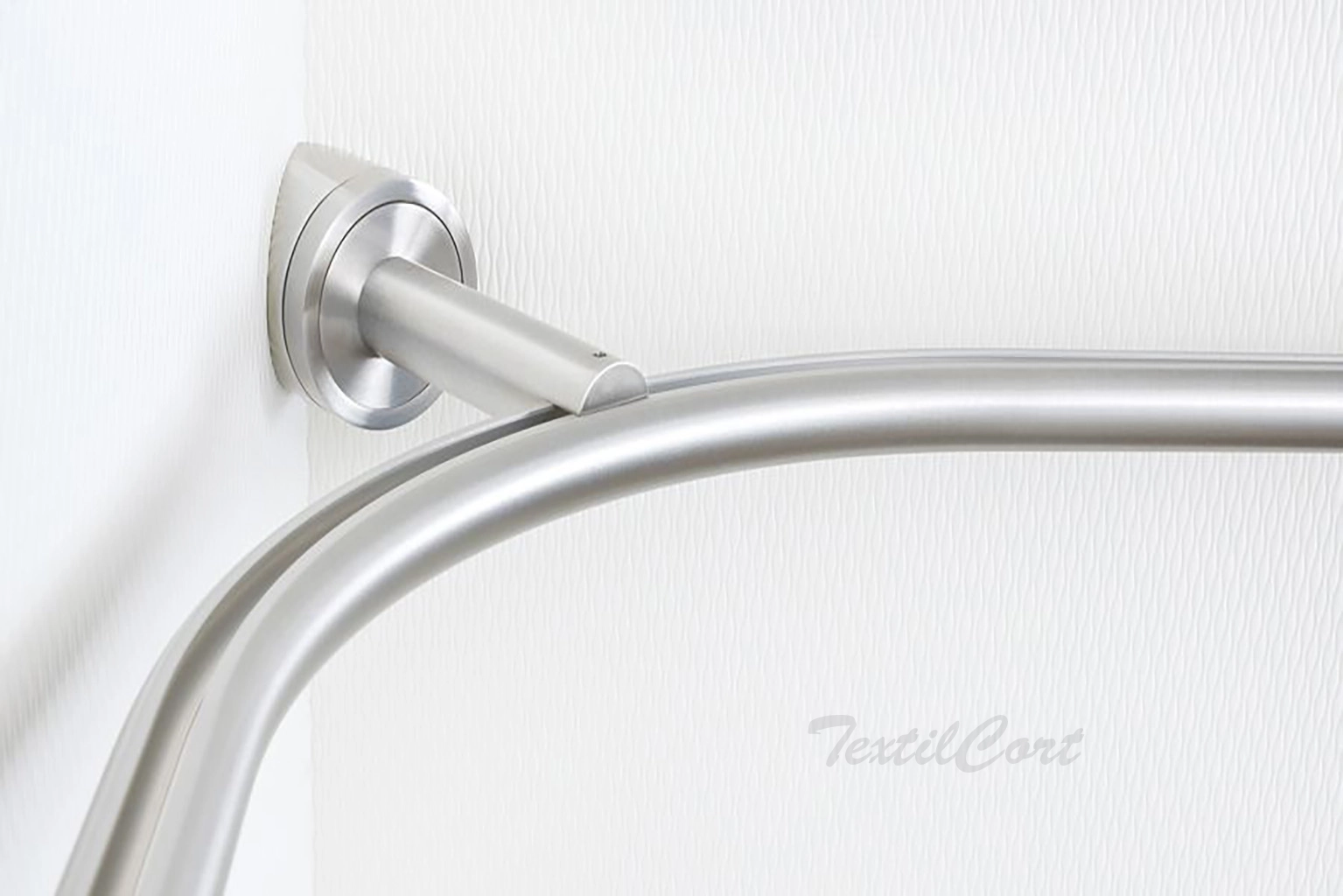 Foto detalle riel curvado