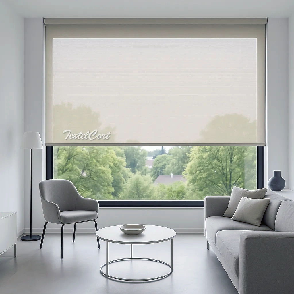 Foto de Enrollable m screen beige salon textilcort TextilCort