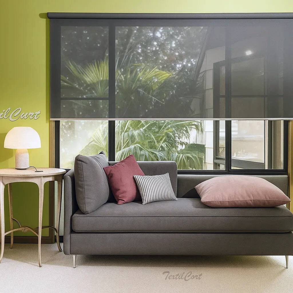 Foto de Enrollable m screen carbon salon textilcort TextilCort