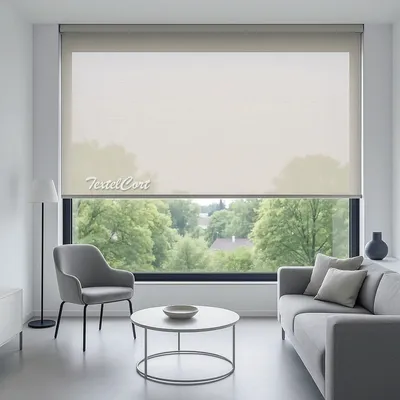 Foto de Enrollable m screen beige salon textilcort TextilCort