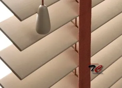 Detalle de galón o cinta de veneciana de madera
