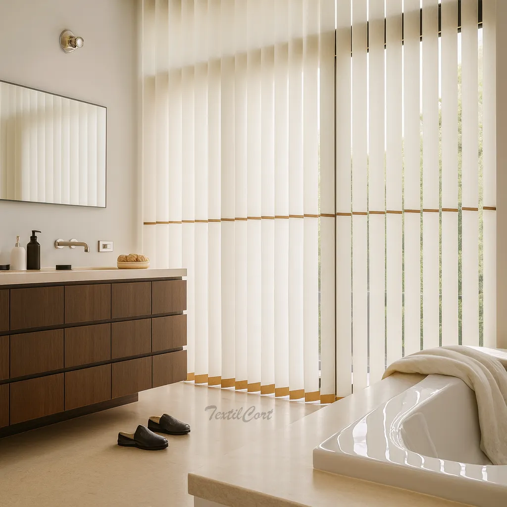 Cortina vertical 1 natural con toping