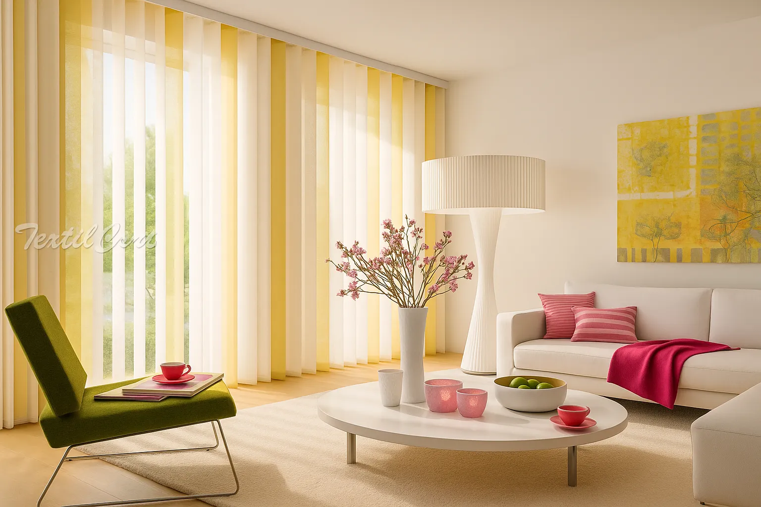 Cortina vertical 12 translucida combinada