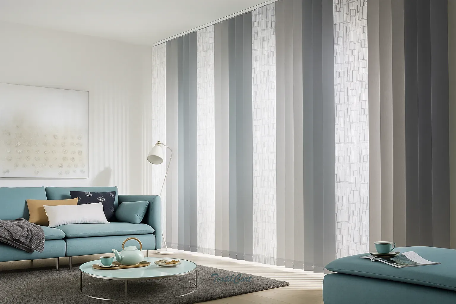 Cortina vertical 13 neutra combinada