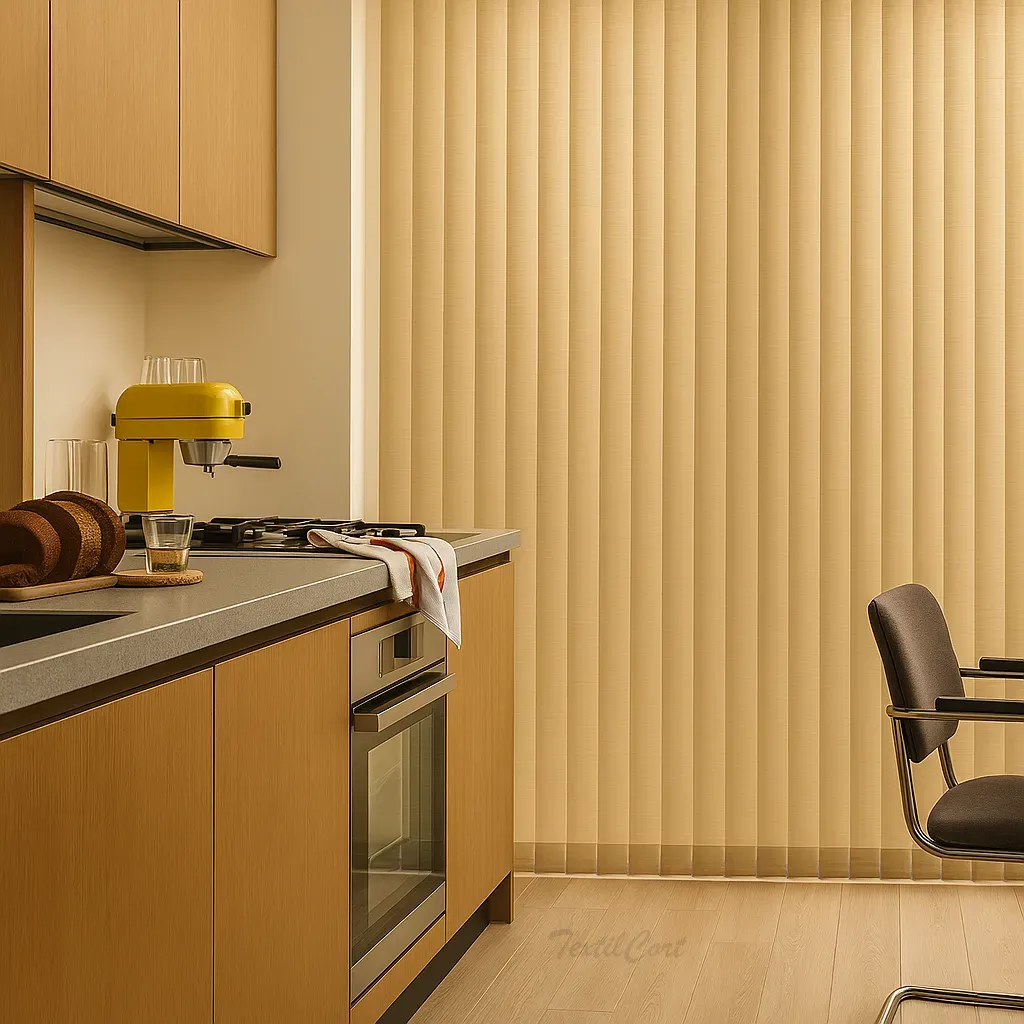 Cortina vertical 37 cocina contemporanea