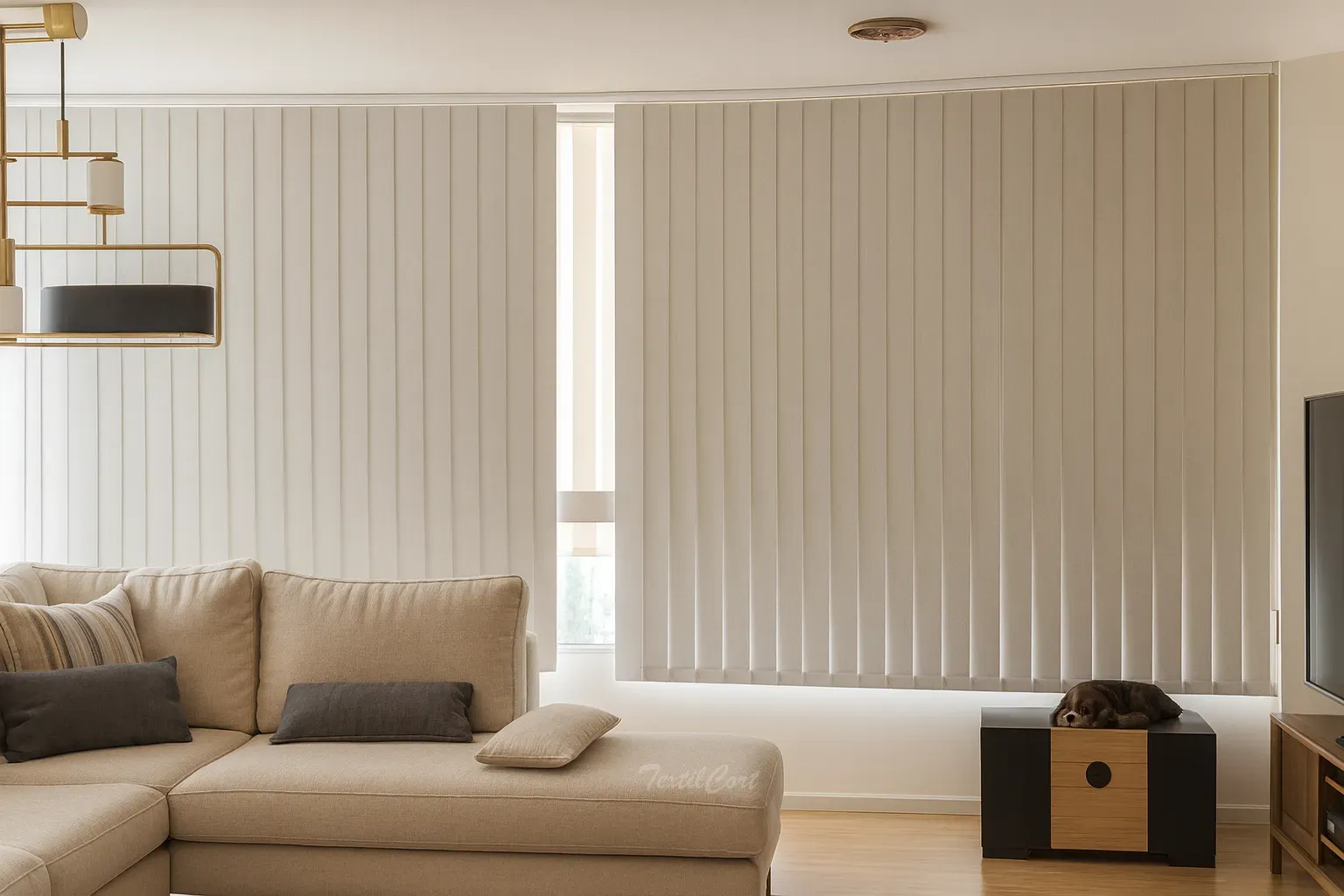 Cortina vertical 5 opaca salon