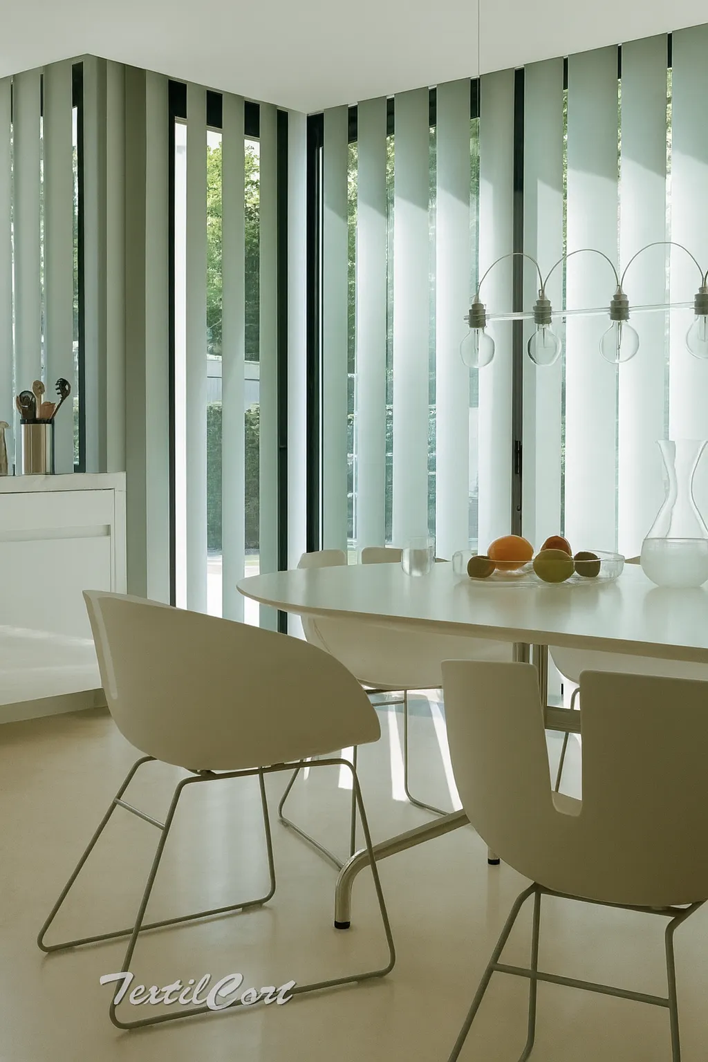 Cortina vertical 6 translucida salon