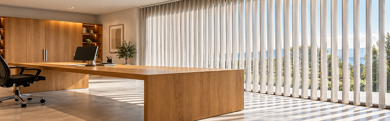 Cortinas verticales de PVC de lamas a medida