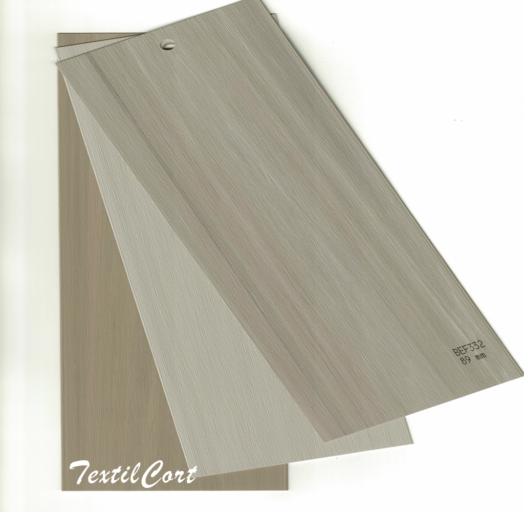 Cortinas verticales pvc TextilCortLamas madera opacas ref:Bef